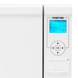 Fomos Foster 8L autoclave: LED display and programme selection buttons
