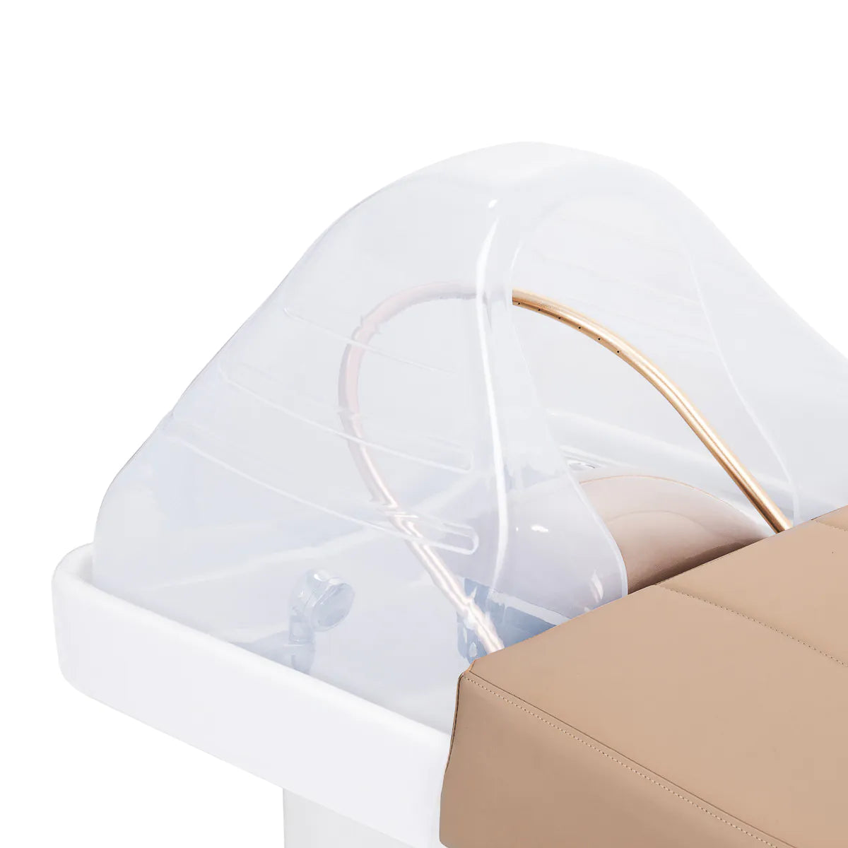 Gabbiano 017 Head Spa Shampoo Backwash Bed Beige - displayed in a professional treatment-room setting