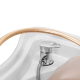 Gabbiano 017 Head Spa Shampoo Backwash Bed Beige - displayed in a professional treatment-room setting