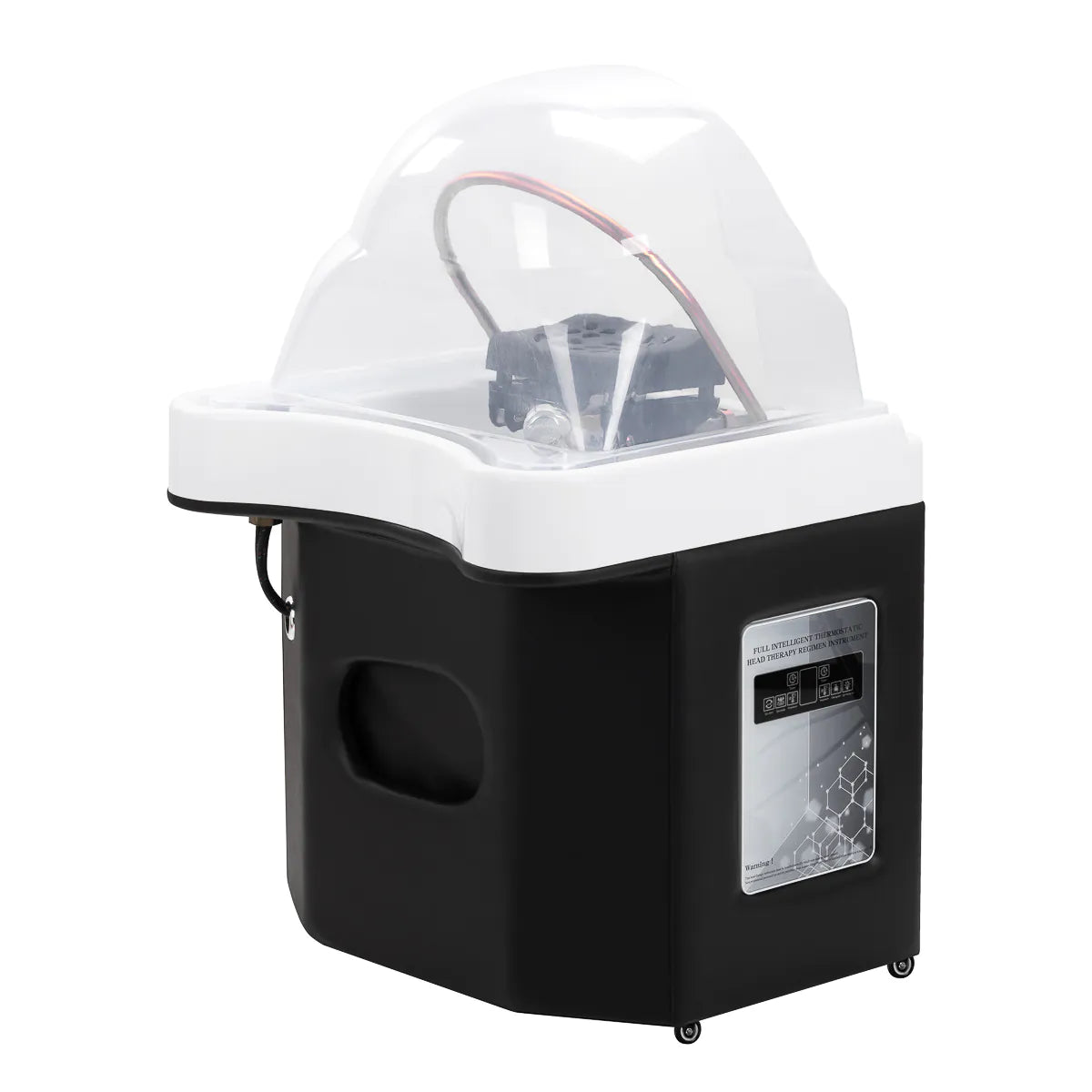 Gabbiano 050 Japanese Head Spa Backwash Unit Black - full product view on a white background