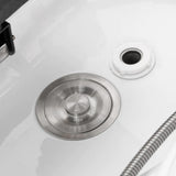 Gabbiano 050 Japanese Head Spa Backwash Unit Black - displayed in a professional treatment-room setting