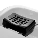 Gabbiano 050 Japanese Head Spa Backwash Unit Black - displayed in a professional treatment-room setting