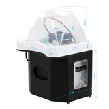 Gabbiano 050 Japanese Head Spa Backwash Unit Black - close-up of a functional part of the basin unit