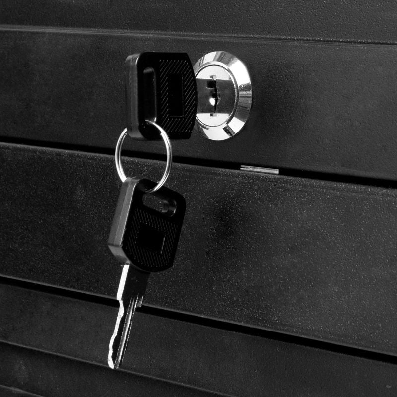 Gabbiano 100C Hairdressing Trolley Black - close-up of a construction detail