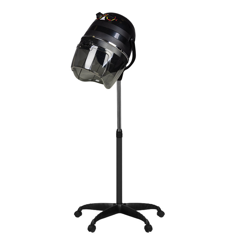 Gabbiano 1600 Standing Hood Hair Dryer Black - 1 Speed - styling tool shown on a white background