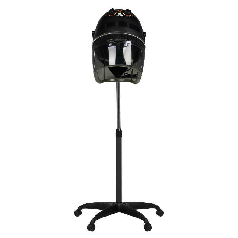 Gabbiano 1600 Standing Hood Hair Dryer Black - 1 Speed - styling tool shown on a white background