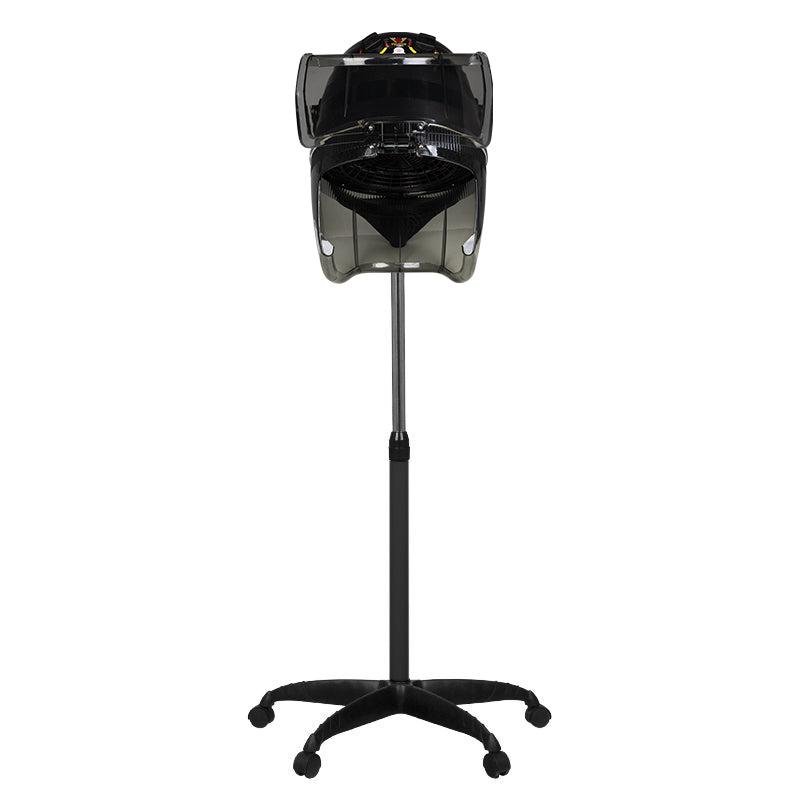 Gabbiano 1600 Standing Hood Hair Dryer Black - 1 Speed - styling tool shown on a white background