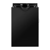Front view of Gabbiano 5023 black hair washing station