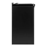 Opposite side view of Gabbiano 5023 black basin cabinet