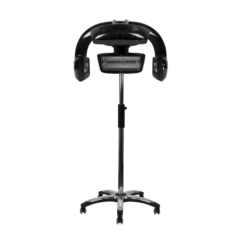 Gabbiano 628 Standing Infrared Hair Processor Black - complete device isolated on a white background