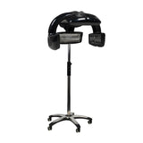 Gabbiano 628 Standing Infrared Hair Processor Black - device housing and functional components shown on a white background