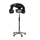 Gabbiano 628 Standing Infrared Hair Processor Black - device housing and functional components shown on a white background