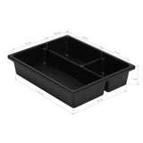 Gabbiano 68UV Hairdressing Trolley With UV Steriliser Black - front view showing the storage and construction details