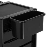 Gabbiano 68UV Hairdressing Trolley With UV Steriliser Black - displayed in a professional treatment-room setting