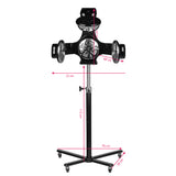 Gabbiano 868-1 Standing Infrared Hair Processor Black - device housing and functional components shown on a white background