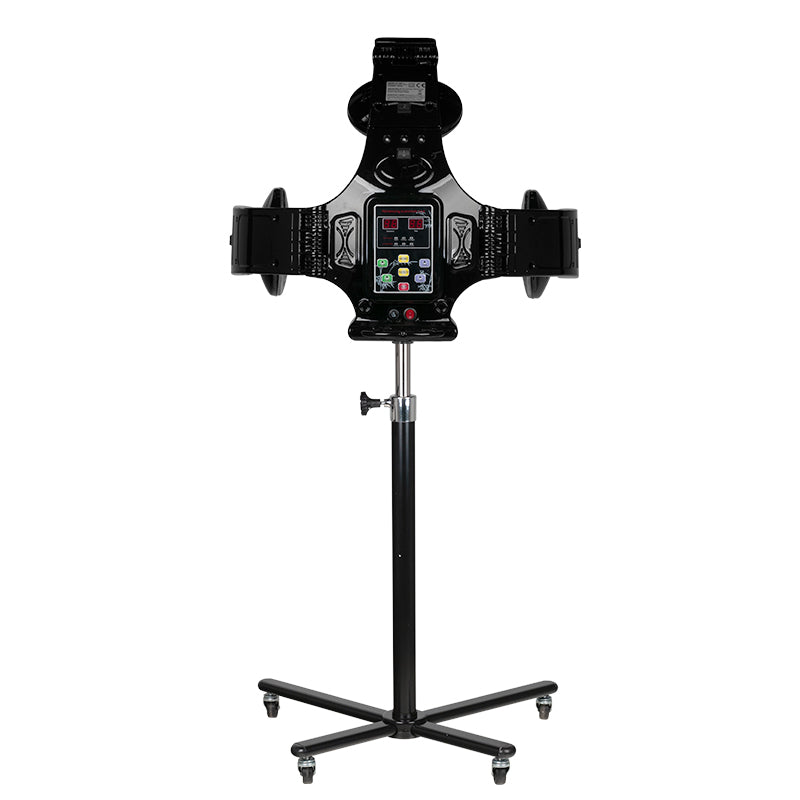 Gabbiano 868-1 Standing Infrared Hair Processor Black - device housing and functional components shown on a white background