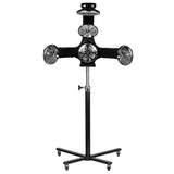 Gabbiano 868-1 Standing Infrared Hair Processor Black - device housing and functional components shown on a white background