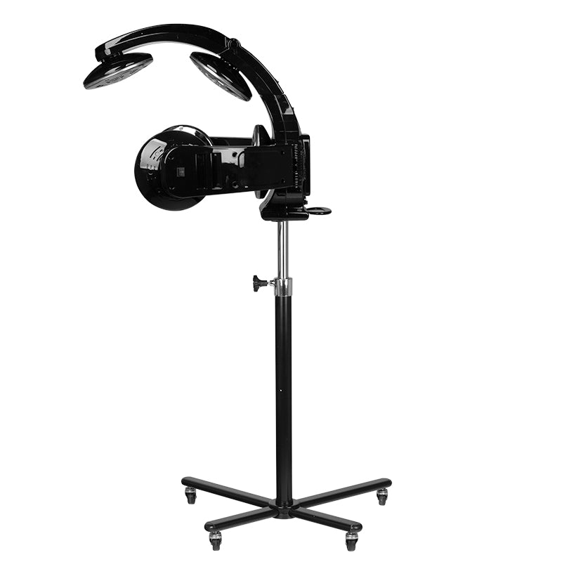 Gabbiano 868-1 Standing Infrared Hair Processor Black - device housing and functional components shown on a white background