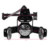Gabbiano 868A Hanging Infrared Hair Processor Black - device housing and functional components shown on a white background