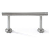 Gabbiano 90 INOX Hairdressing Footrest - full product view at an angle on a white background