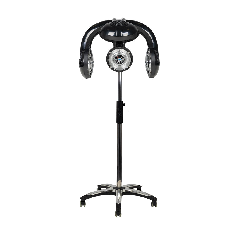 Gabbiano 938 Standing Infrared Hair Processor Black - complete device isolated on a white background