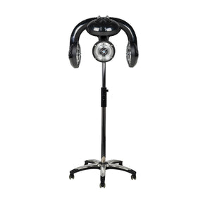 Gabbiano 938 Standing Infrared Hair Processor Black - complete device isolated on a white background