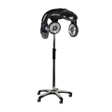 Gabbiano 938 Standing Infrared Hair Processor Black - device housing and functional components shown on a white background