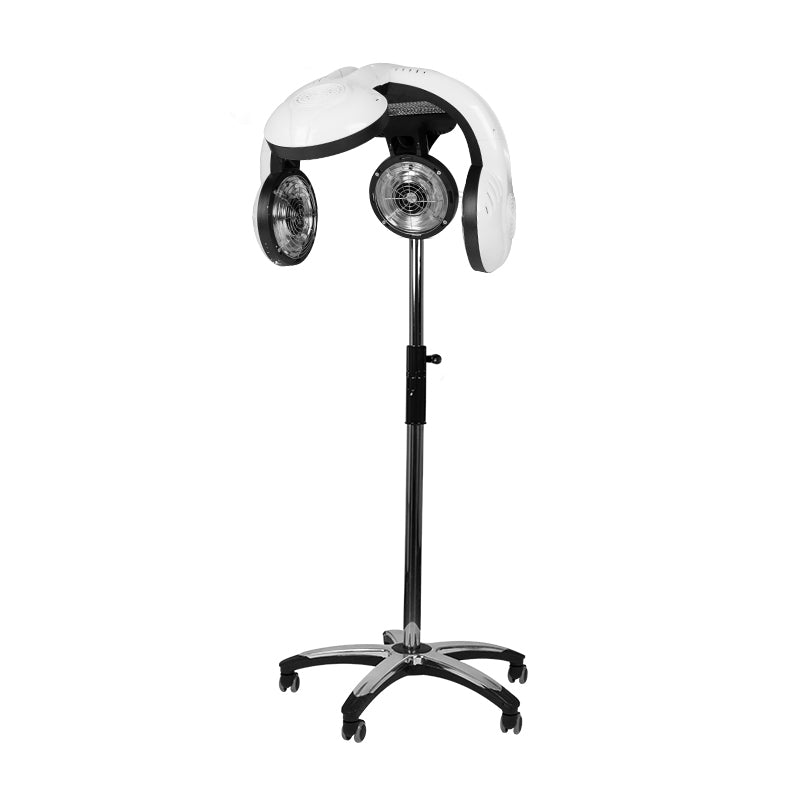 Gabbiano 938 Standing Infrared Hair Processor White - device housing and functional components shown on a white background