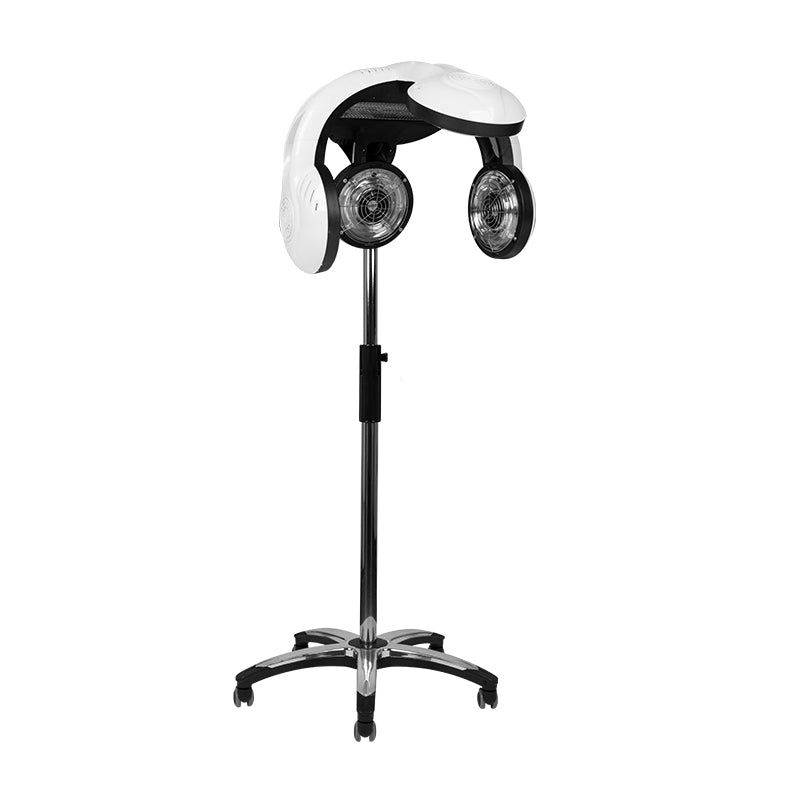 Gabbiano 938 Standing Infrared Hair Processor White - device housing and functional components shown on a white background