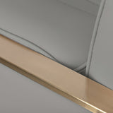 Gabbiano Acri Hair Salon Styling Chair Beige With Gold Base - close-up of the upholstery and construction details