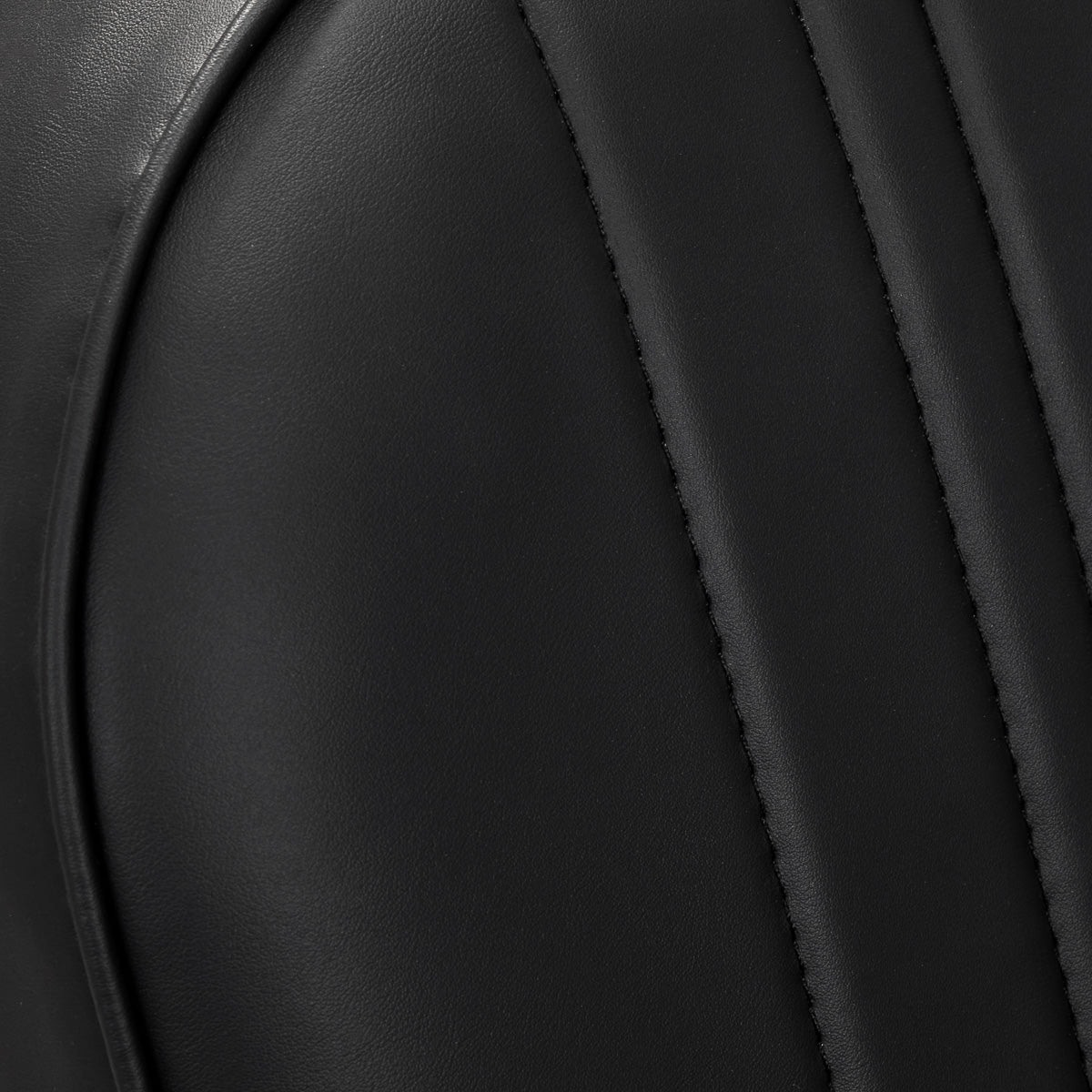 Gabbiano Acri Hair Salon Styling Chair Black With Gold Base - close-up of the upholstery and construction details