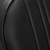 Gabbiano Acri Hair Salon Styling Chair Black With Gold Base - close-up of the upholstery and construction details