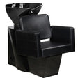 Gabbiano Ankara Backwash Unit Black with Black Bowl - full product view at an angle on a white background