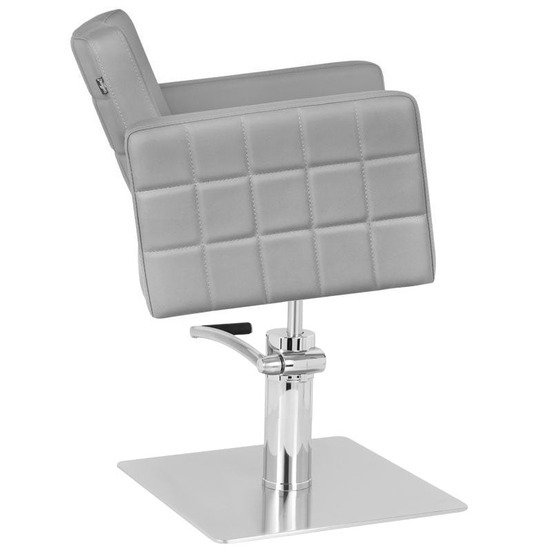 Gabbiano Ankara Hair Salon Styling Chair Grey - rear view on a white background