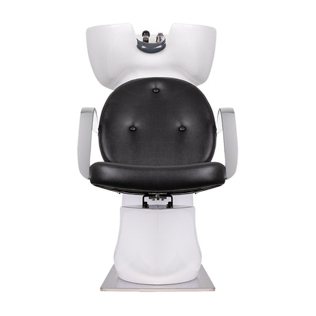 Gabbiano Asti Hair Wash Unit Black & White - full product view on a white background