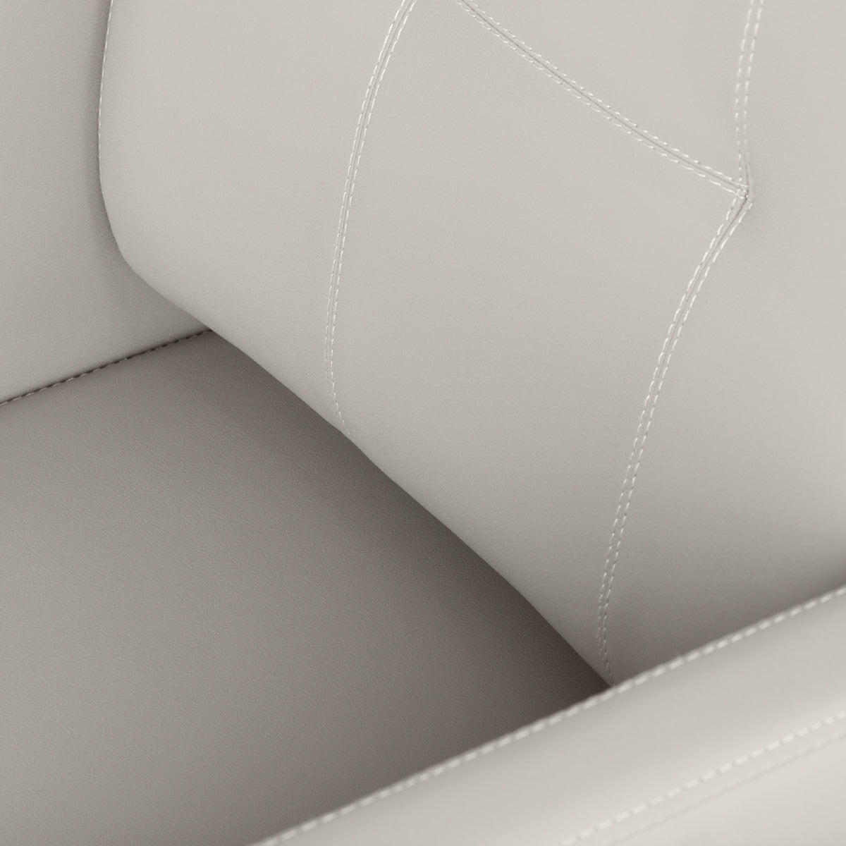 Gabbiano Bergamo Hair Salon Styling Chair Beige - close-up of the upholstery and construction details