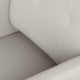 Gabbiano Bergamo Hair Salon Styling Chair Beige - close-up of the upholstery and construction details
