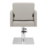 Gabbiano Bergamo Hair Salon Styling Chair Beige - rear view on a white background