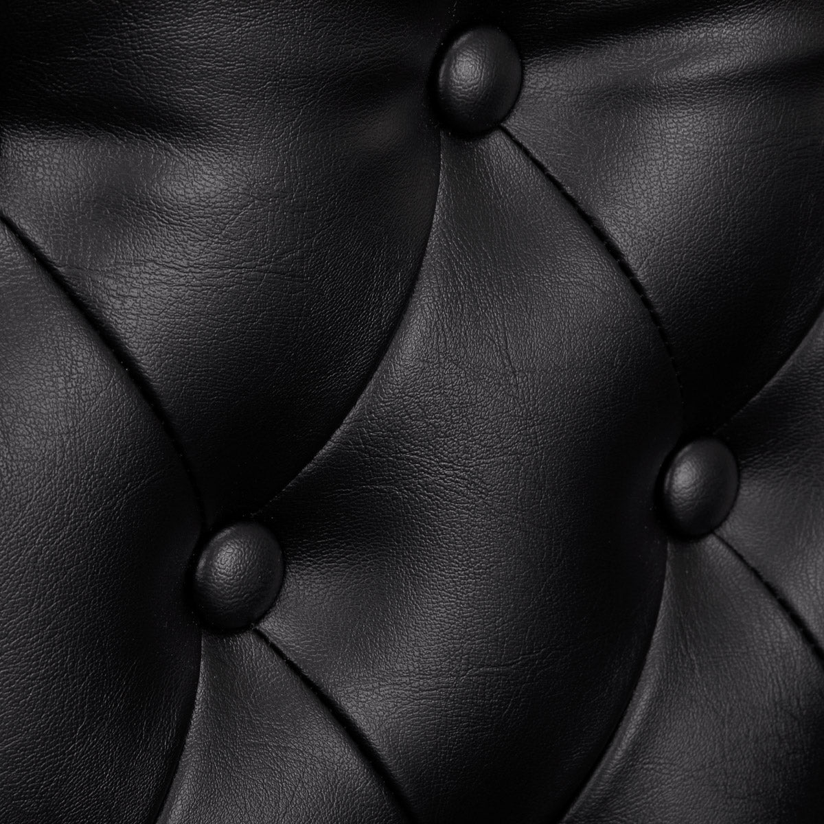 Gabbiano Berlin Hair Salon Styling Chair Black & Gold - close-up of the upholstery and construction details