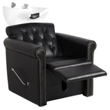 Gabbiano Berlin Lux Backwash Unit Black - close-up of a functional part of the basin unit