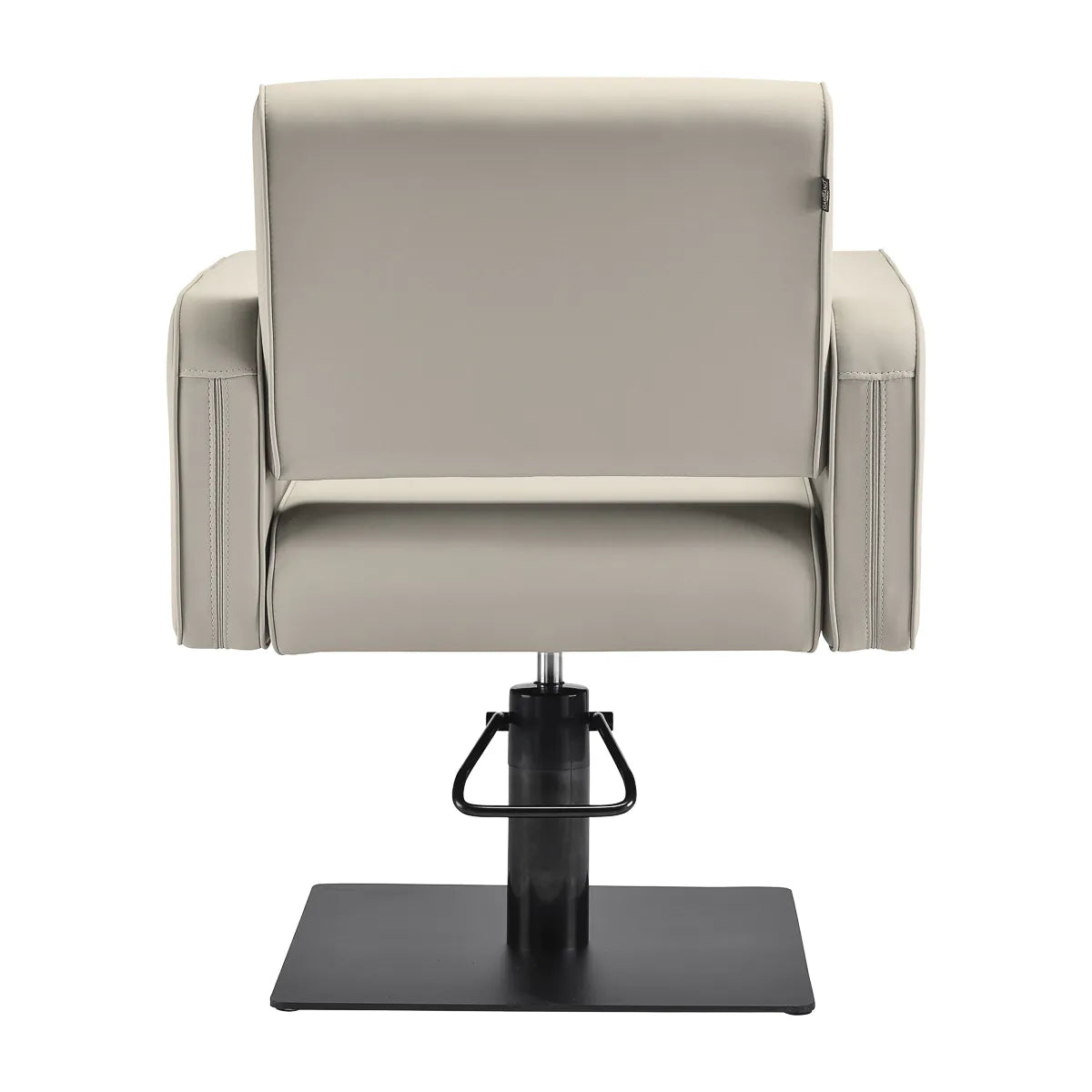 Gabbiano Bilbao Hair Salon Styling Chair Grey & Beige - front view on a white background