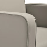 Gabbiano Bilbao Hair Salon Styling Chair Grey & Beige - close-up of the upholstery and construction details