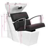 Gabbiano Brussels Backwash Unit Black - full product view on a white background
