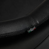 Gabbiano Burgos Hair Salon Styling Chair Black & Gold - close-up of the upholstery and construction details