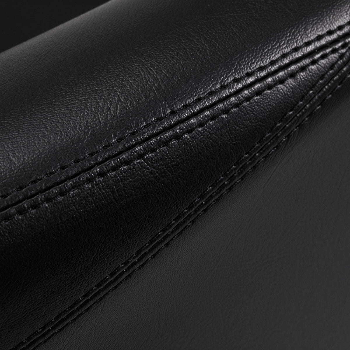 Gabbiano Burgos Hair Salon Styling Chair Black - close-up of the upholstery and construction details