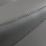 Gabbiano Burgos Hair Salon Styling Chair Gold & Grey - close-up of the upholstery and construction details
