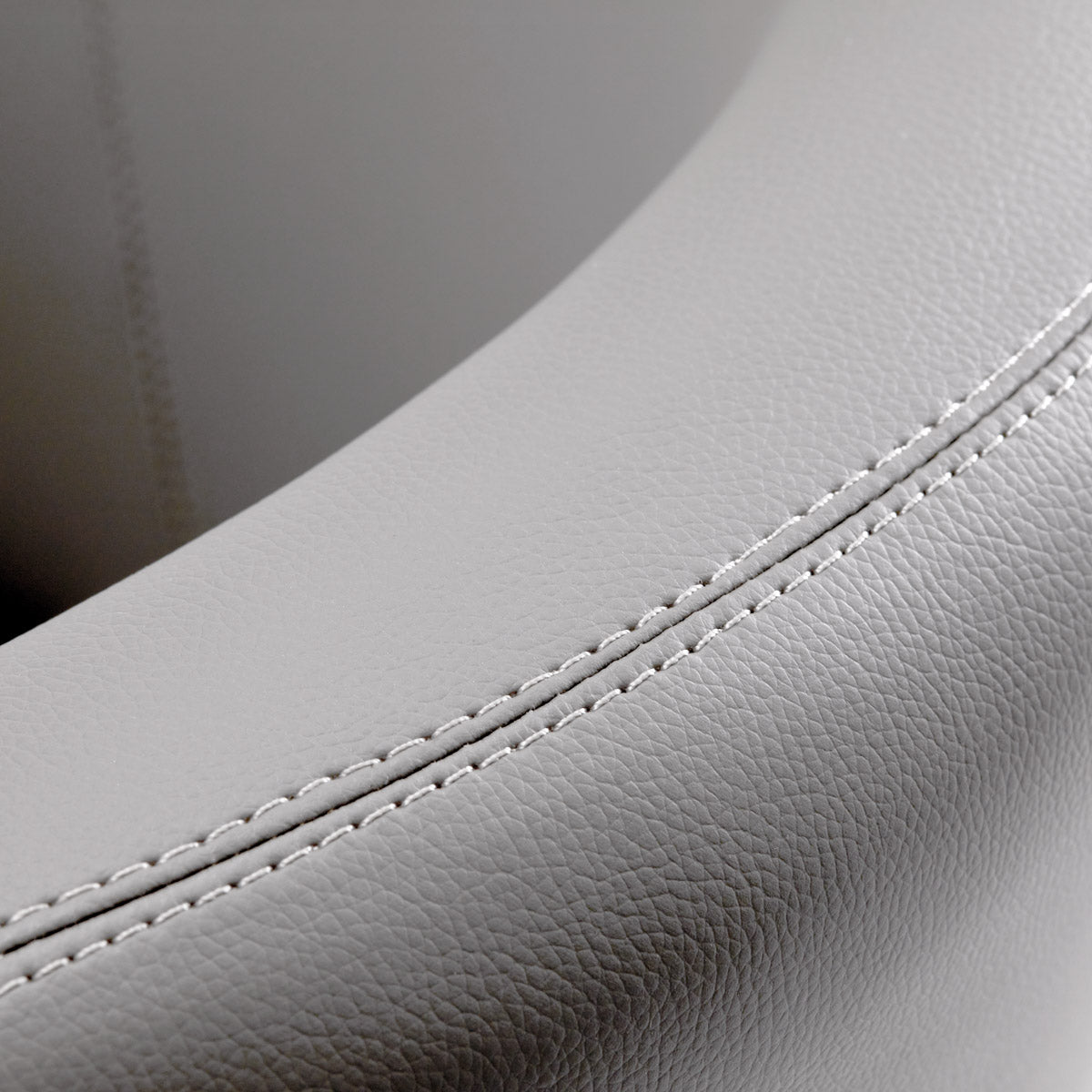 Gabbiano Burgos Hair Salon Styling Chair Grey - close-up of the upholstery and construction details