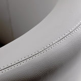 Gabbiano Burgos Hair Salon Styling Chair Grey - close-up of the upholstery and construction details