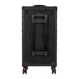 Gabbiano C12 Hairdressing Trolley Black - front view showing the storage and construction details