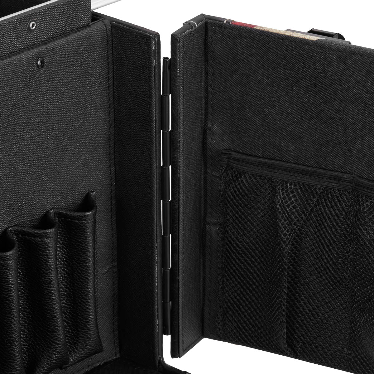 Gabbiano C12 Hairdressing Trolley Black - close-up of a construction detail
